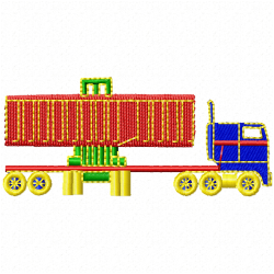 Truck Embroidery Design 6 Truck Embroidery Design 6